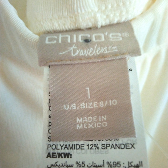 Chico's Cream Women's Trousers - Picture 3 of 3